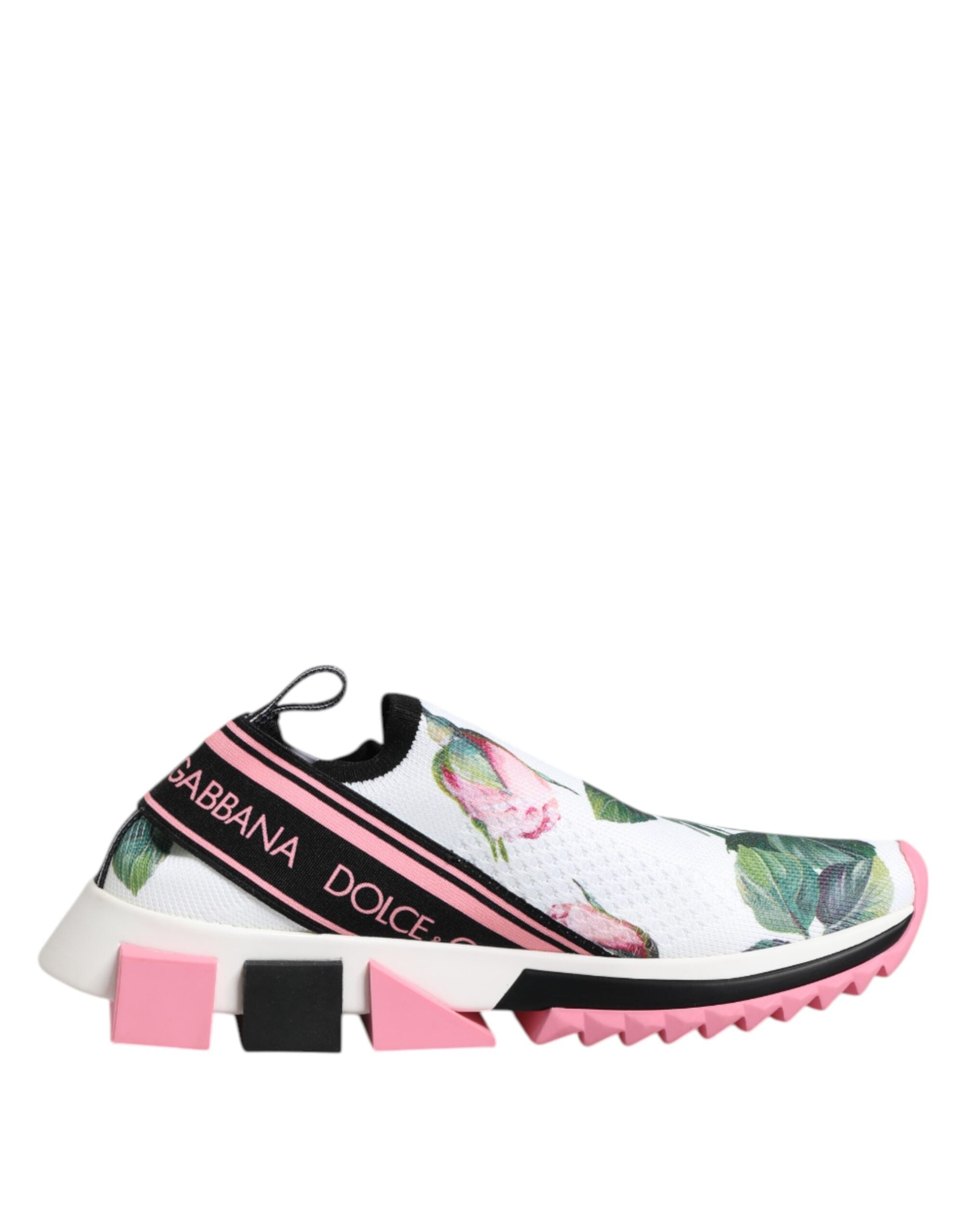 Witte Roos Print Sorrento Sneakers Schoenen
