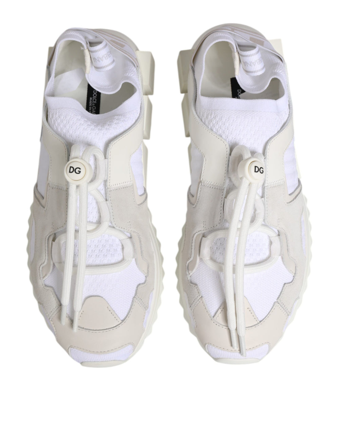 Witte Sorrento Lage Veterschoenen