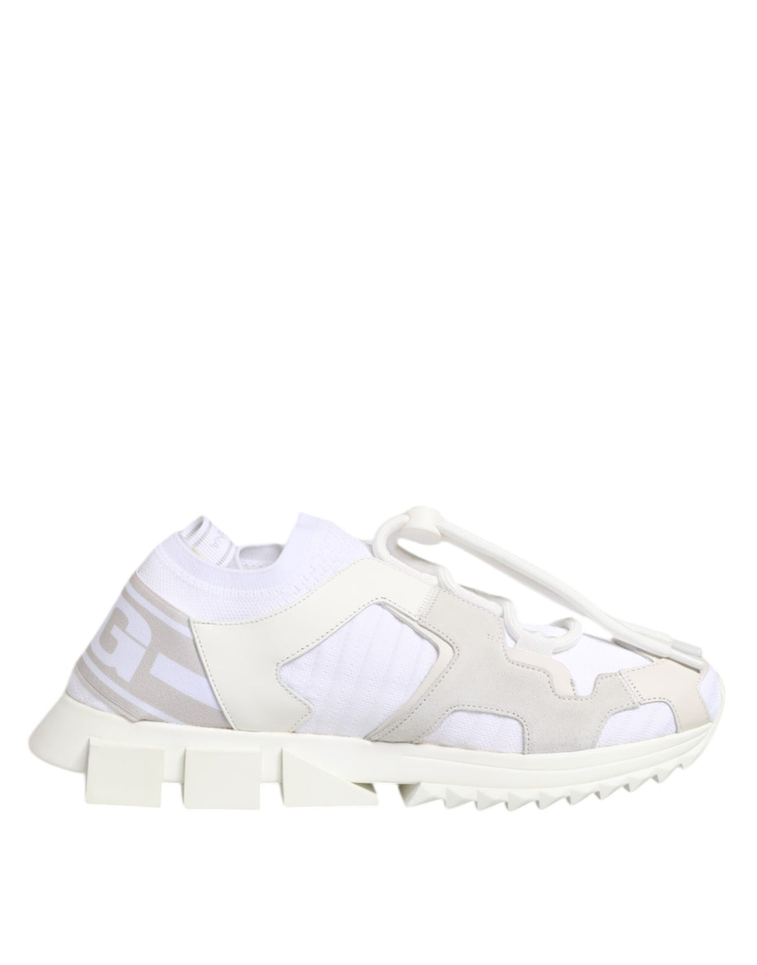 Witte Sorrento Lage Veterschoenen