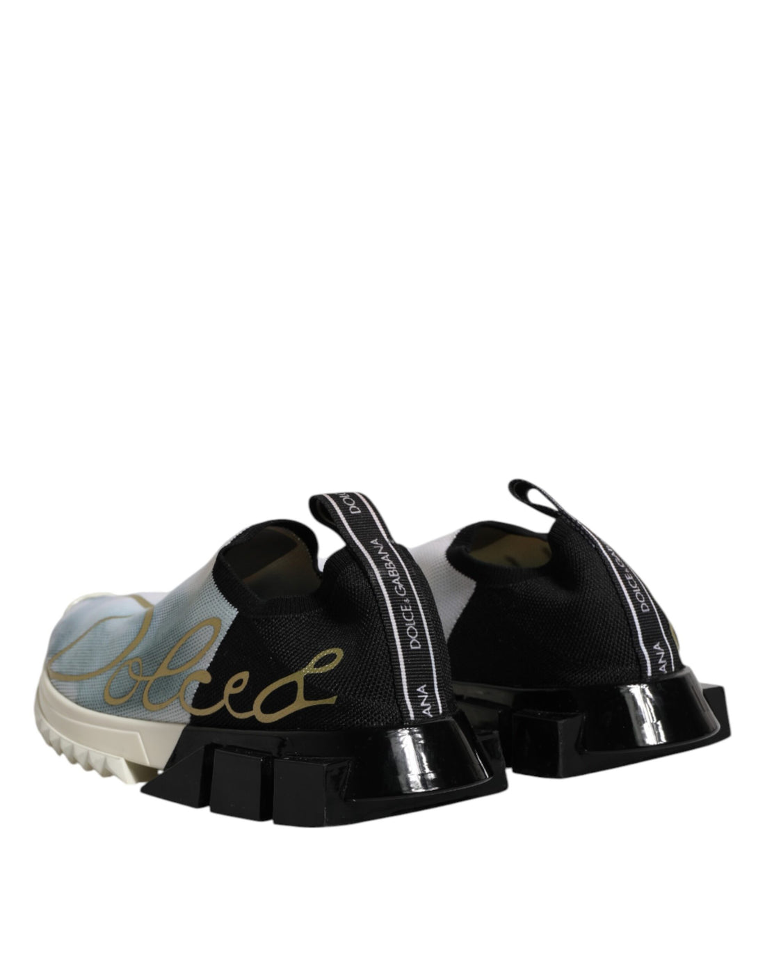 Witte Zwarte Lage Sorrento Sneakers