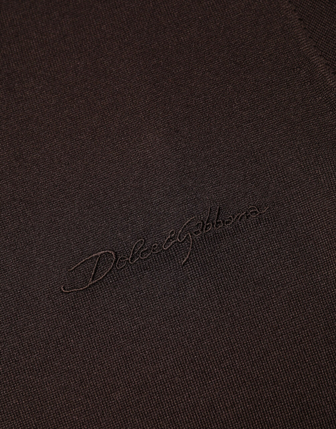 Dolce & Gabbana Brown Silk Crew Neck Short Sleeves T-shirt