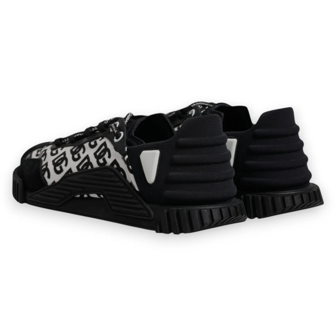 Zwarte Logo Veterschoenen Lage Top NS1 Sneakers