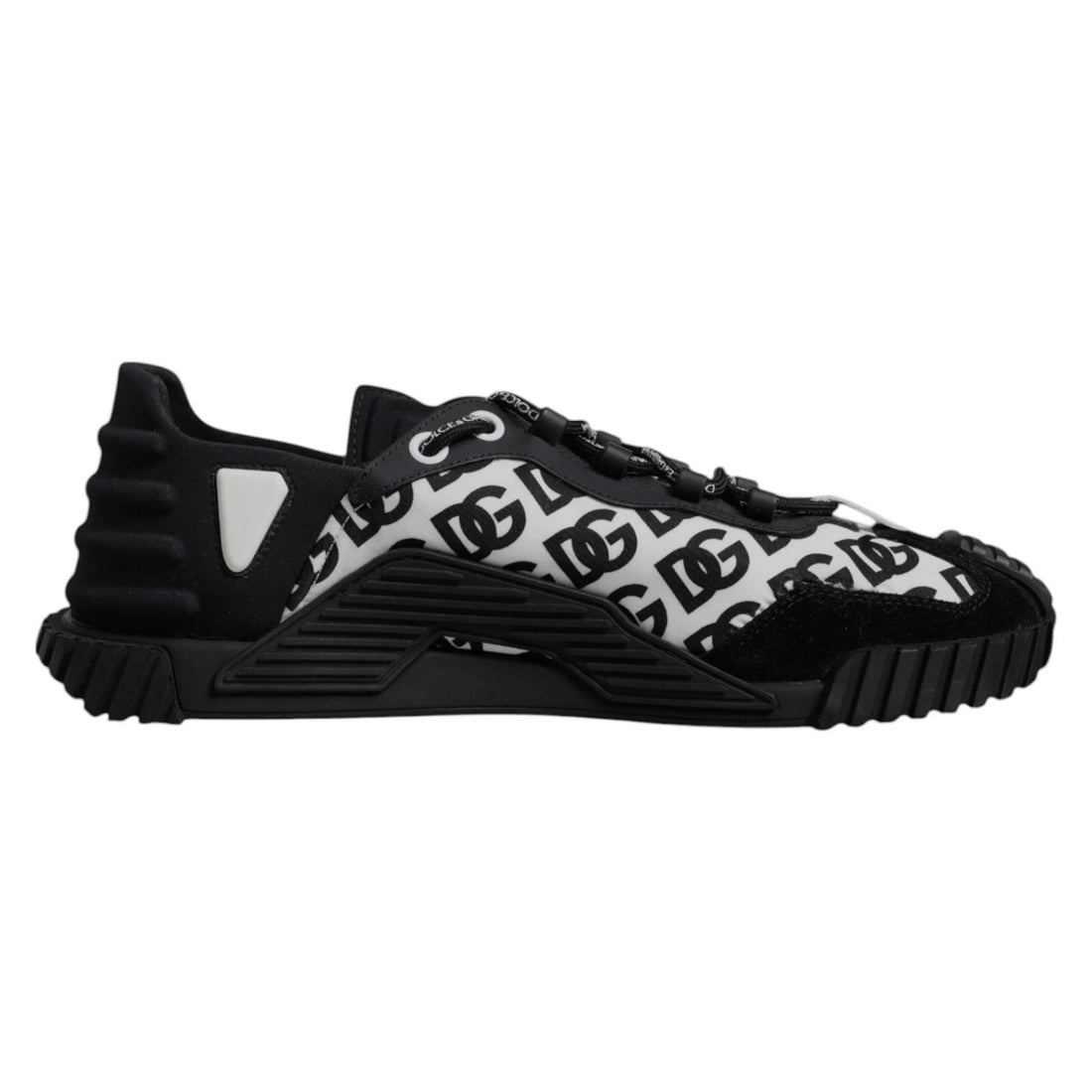 Zwarte Logo Veterschoenen Lage Top NS1 Sneakers