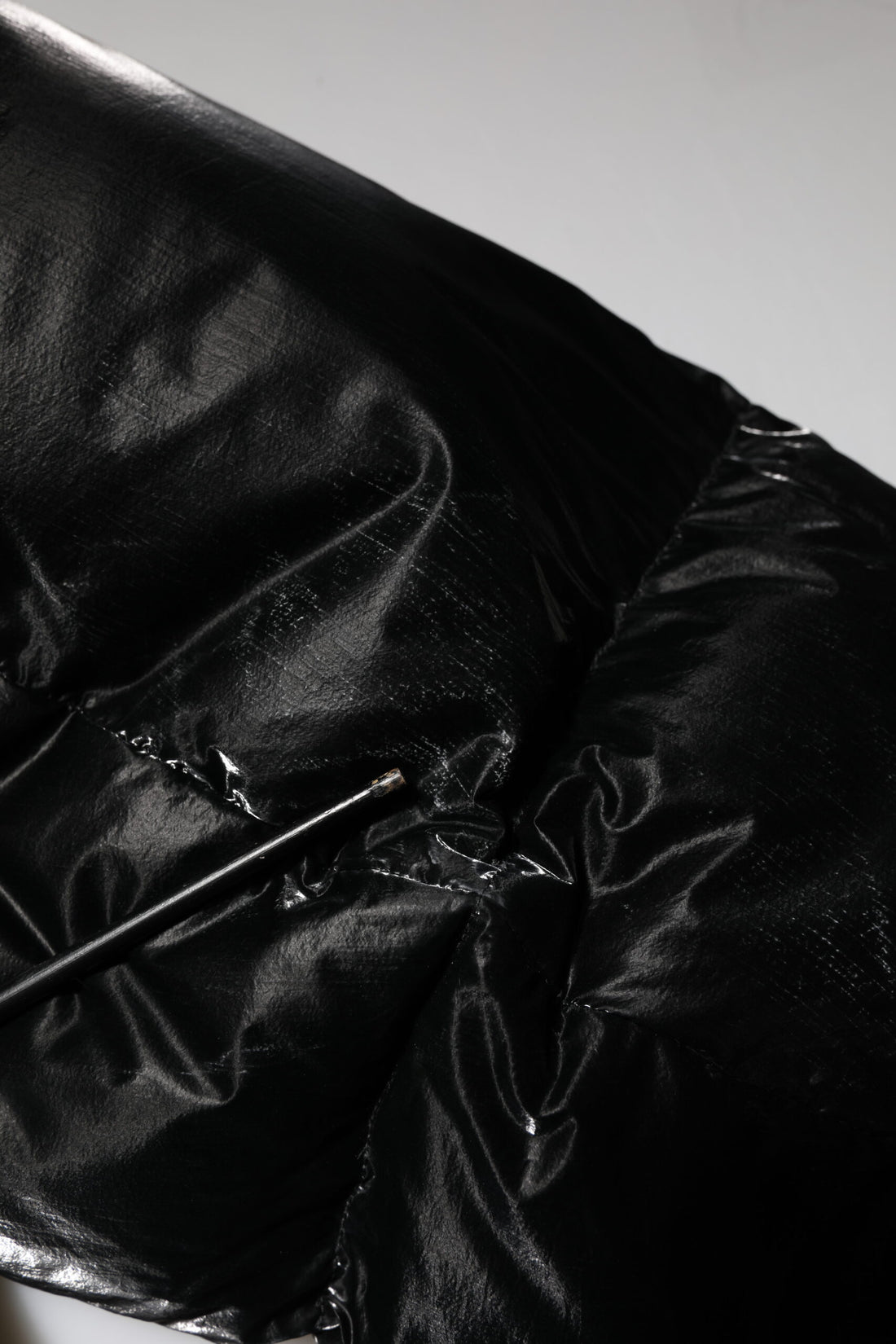 Dolce & Gabbana Black Logo Full Zip Hooded Quilted Jacket