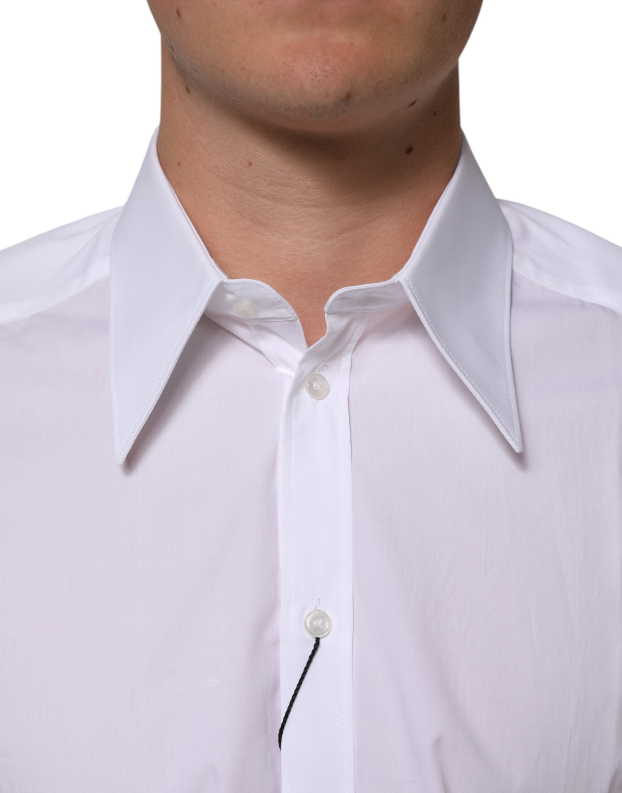 Wit Katoenen Slim Fit Galakostuum Hemd voor Heren