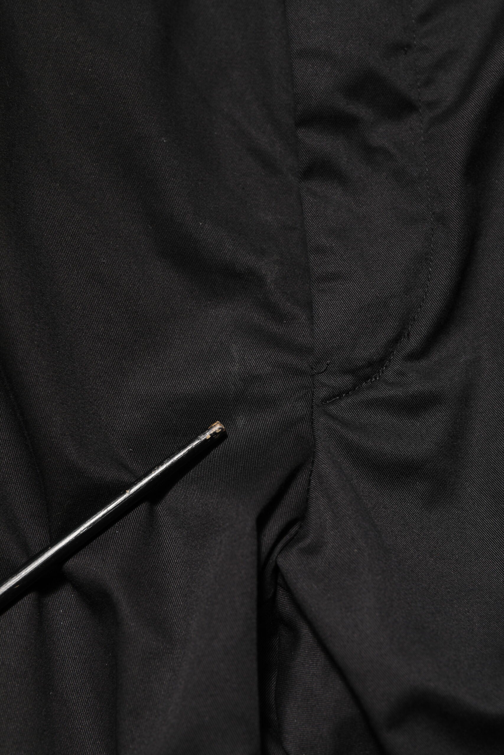 Zwarte Katoenen Taps Toelopende Formele Heren Broek
