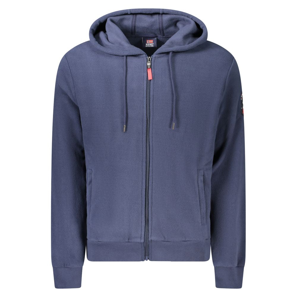 Norway 1963 Blue Polyester Men's Hooded Sweatshirt