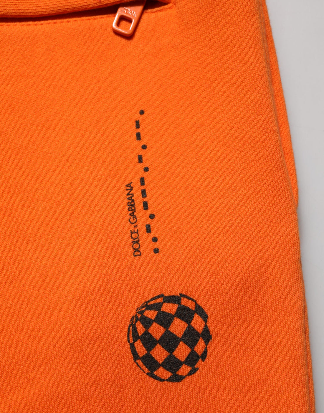 Oranje Katoenen DG VIB3 Logo Sweatpants met Trekkoord