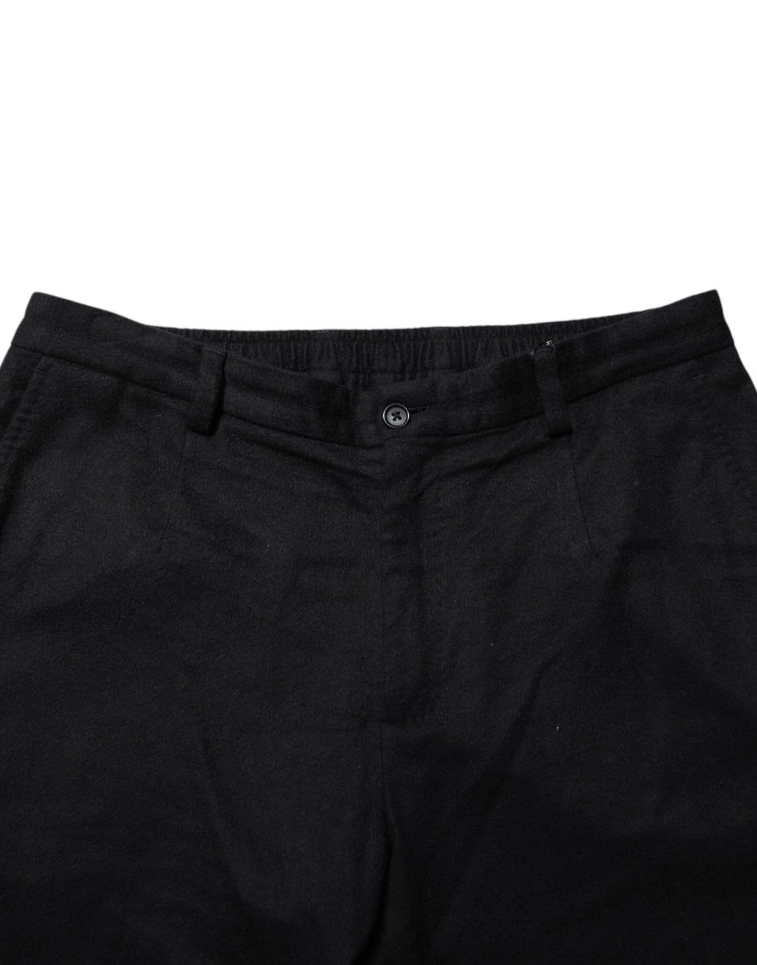 Dolce & Gabbana Black Cashmere Dress Formal Men Trouser Pants
