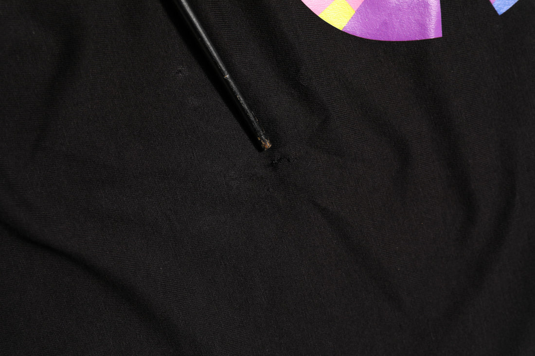 Dolce & Gabbana Black Logo Print Cotton Crew Neck  T-shirt
