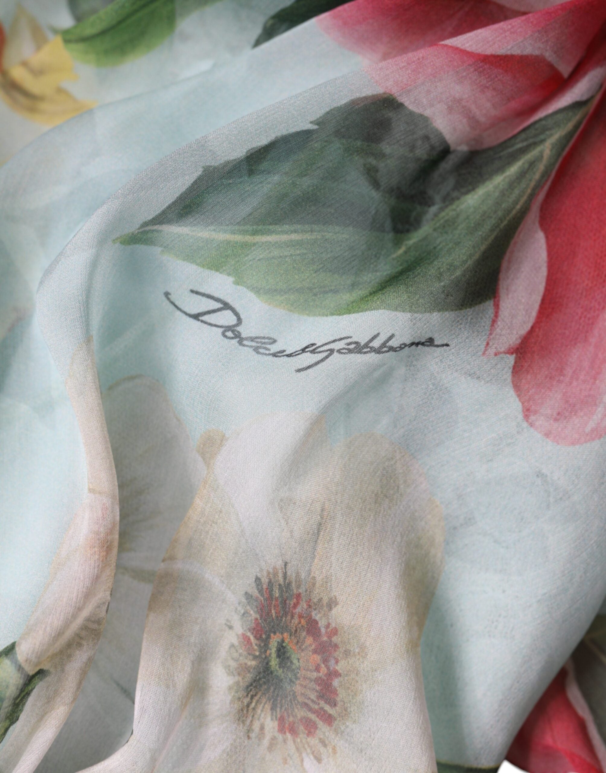 Blauwe Maxi Jurk Met Bloemenprint En Ruches