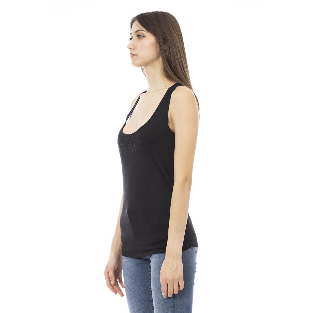 Just Cavalli Black Viscose Women Top