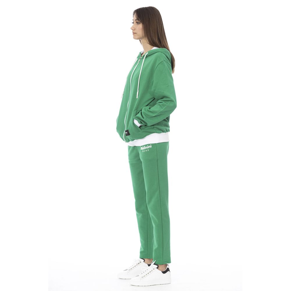 Baldinini Trend Green Cotton Women Sweater