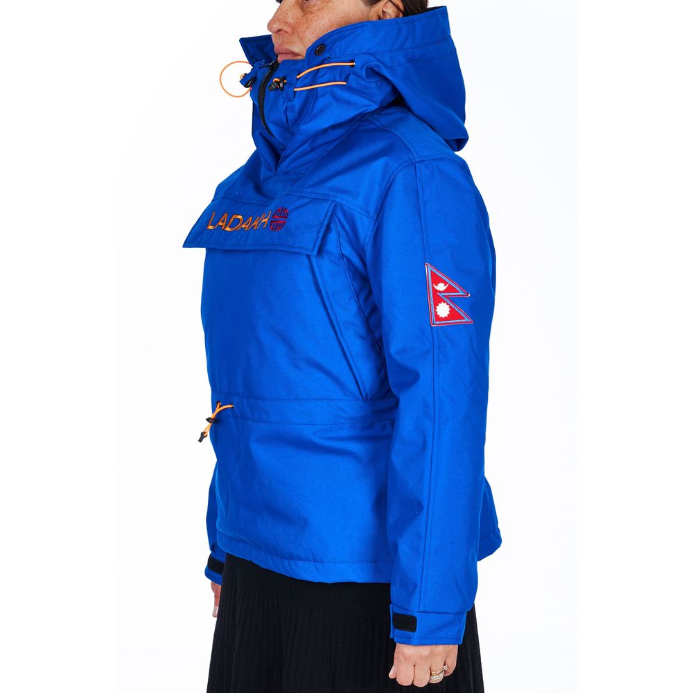 Ladakh Blue Polyester Women Jacket
