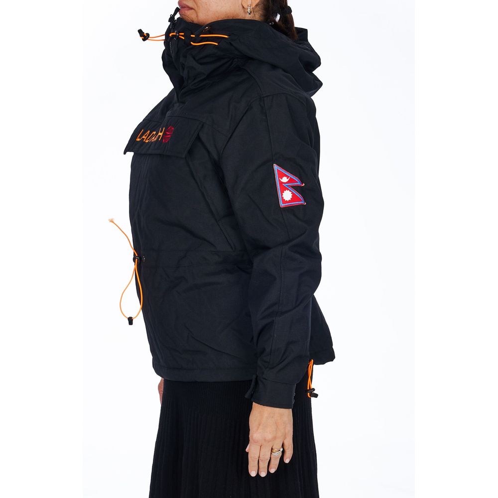 Ladakh Black Polyester Women Jacket