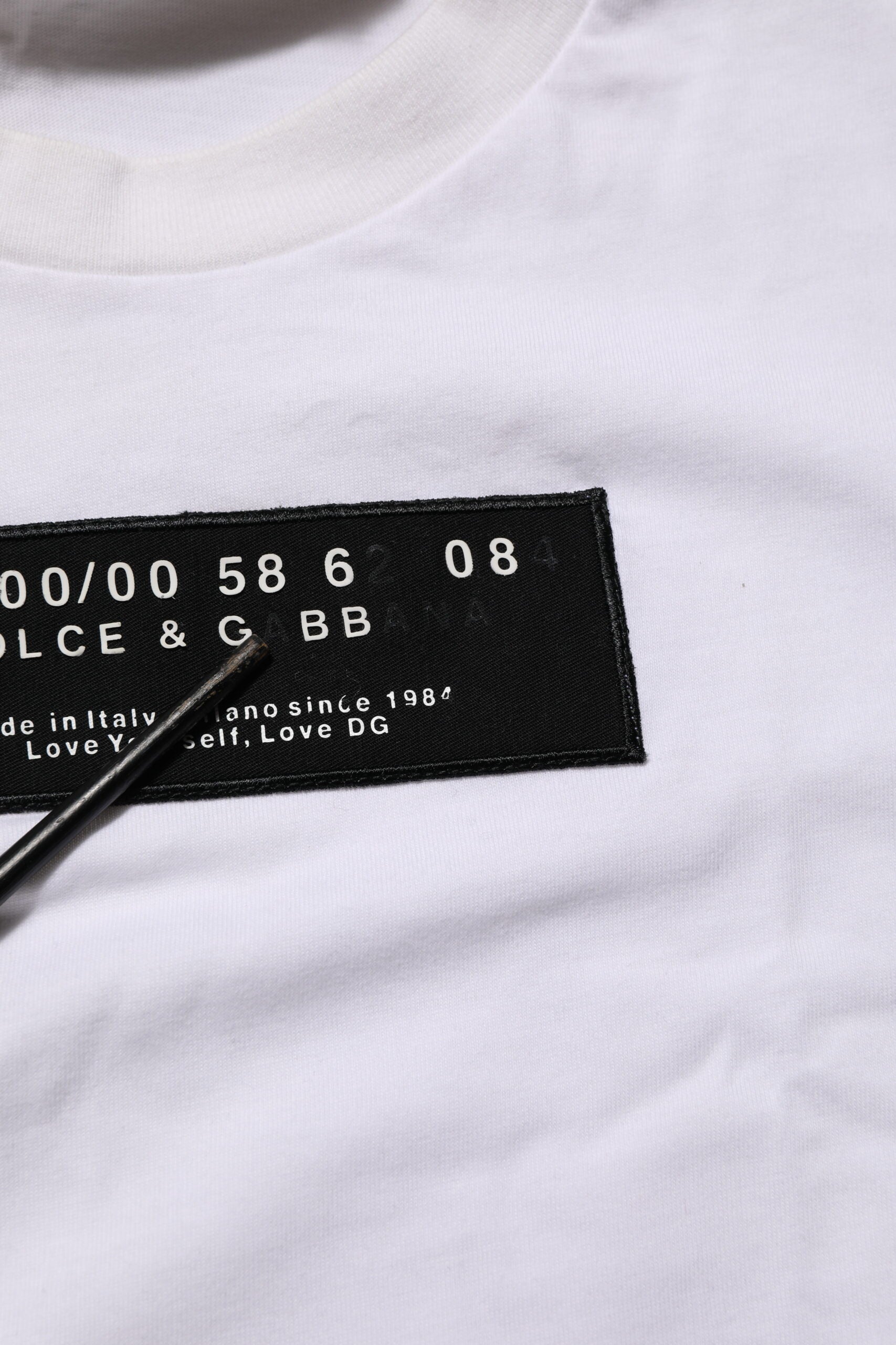 Wit Katoenen T-shirt Met Ronde Hals En Logoprint Voor Heren
