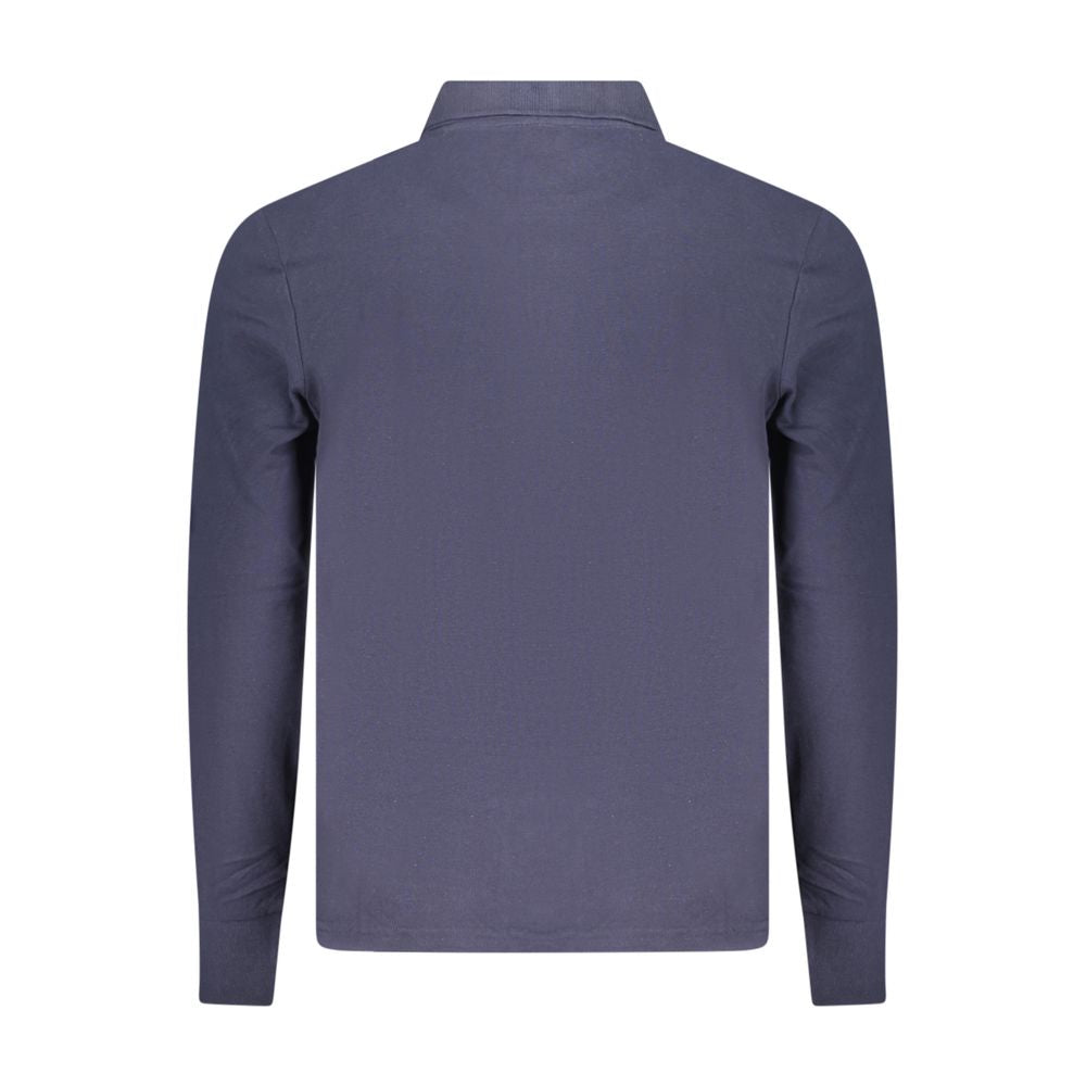 North Sails Blue Cotton Men Polo Shirt