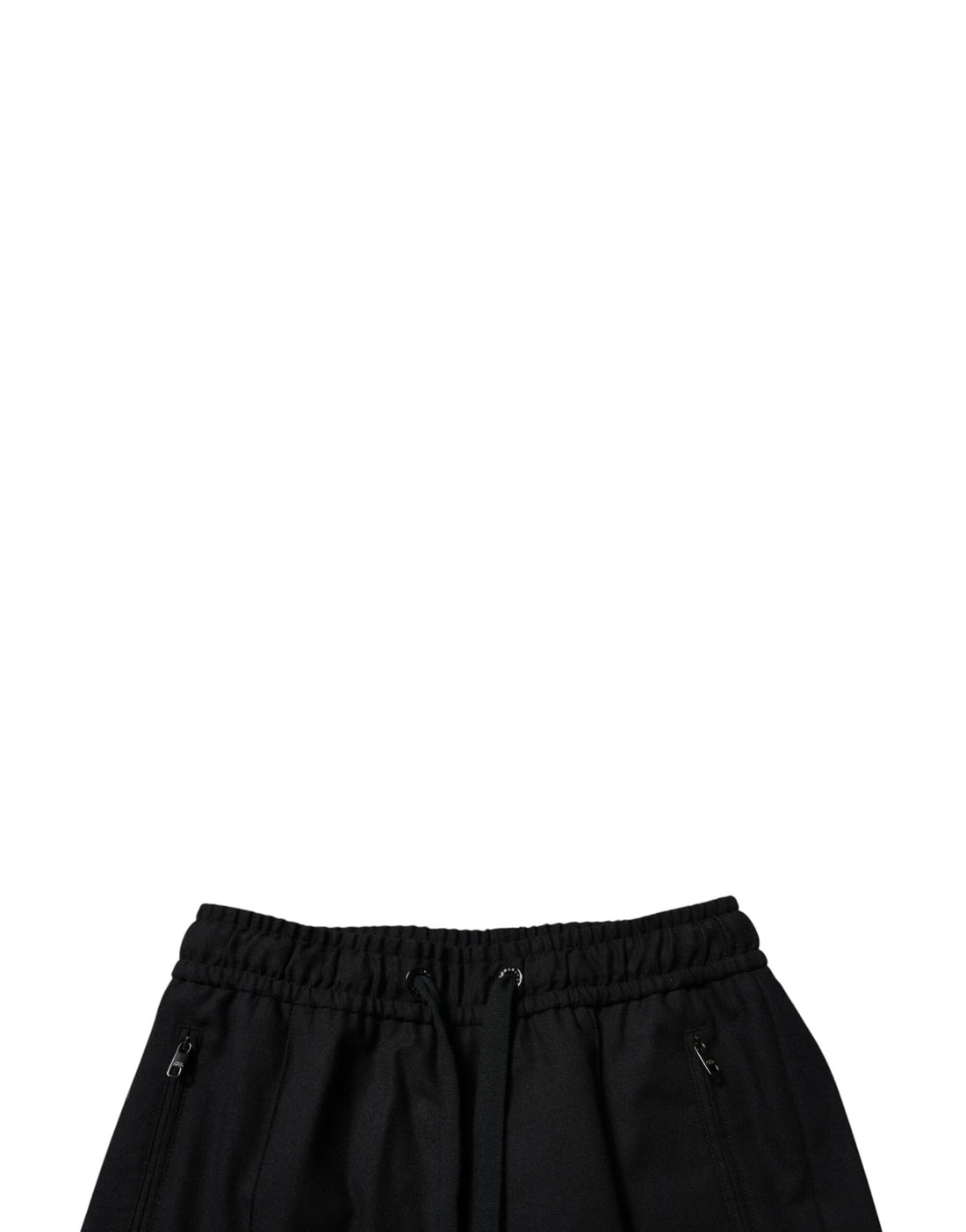 Zwarte wollen skinny joggingbroek voor heren