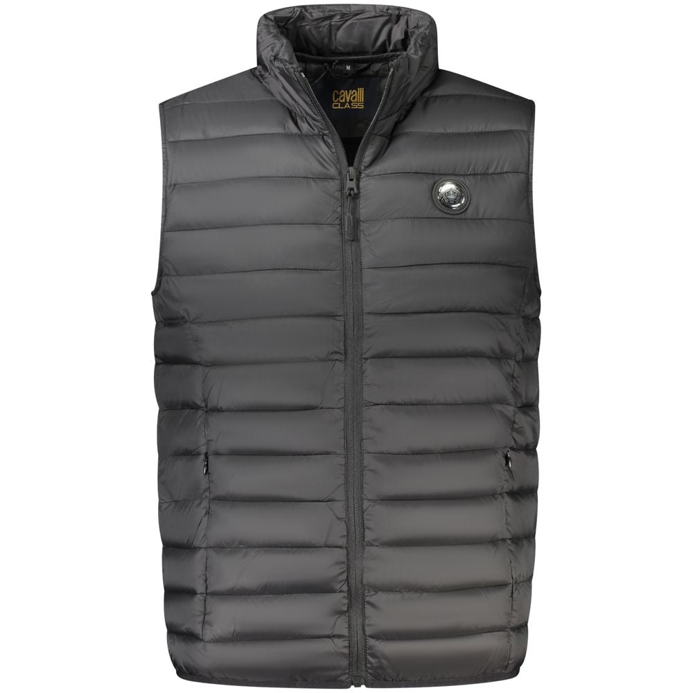 Cavalli Class Nero Polyester Mens Jacket