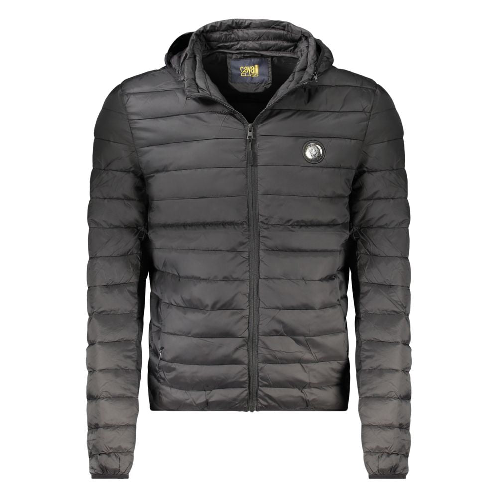 Cavalli Class Black Polyester Men's Jacket