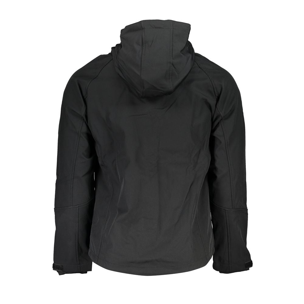 Gianmarco Venturi Black Polyester Men's Jacket