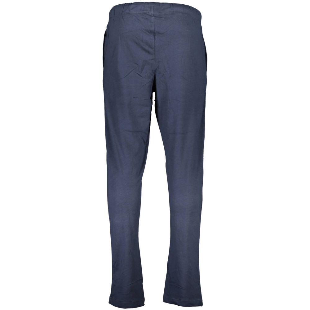 Gianmarco Venturi Blue Cotton Men's Track Pant