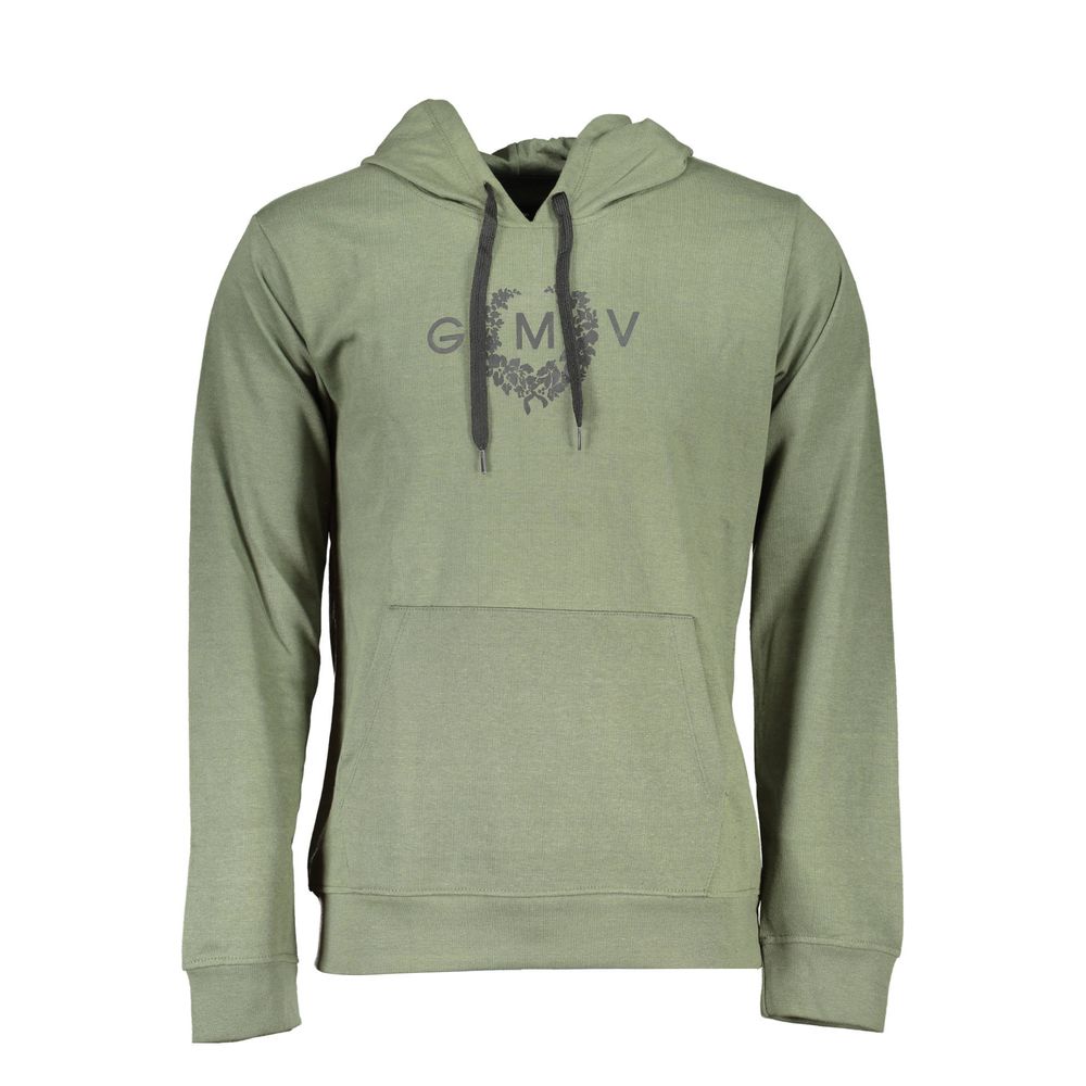 Gianmarco Venturi Verde Cotton Mens Hoodie