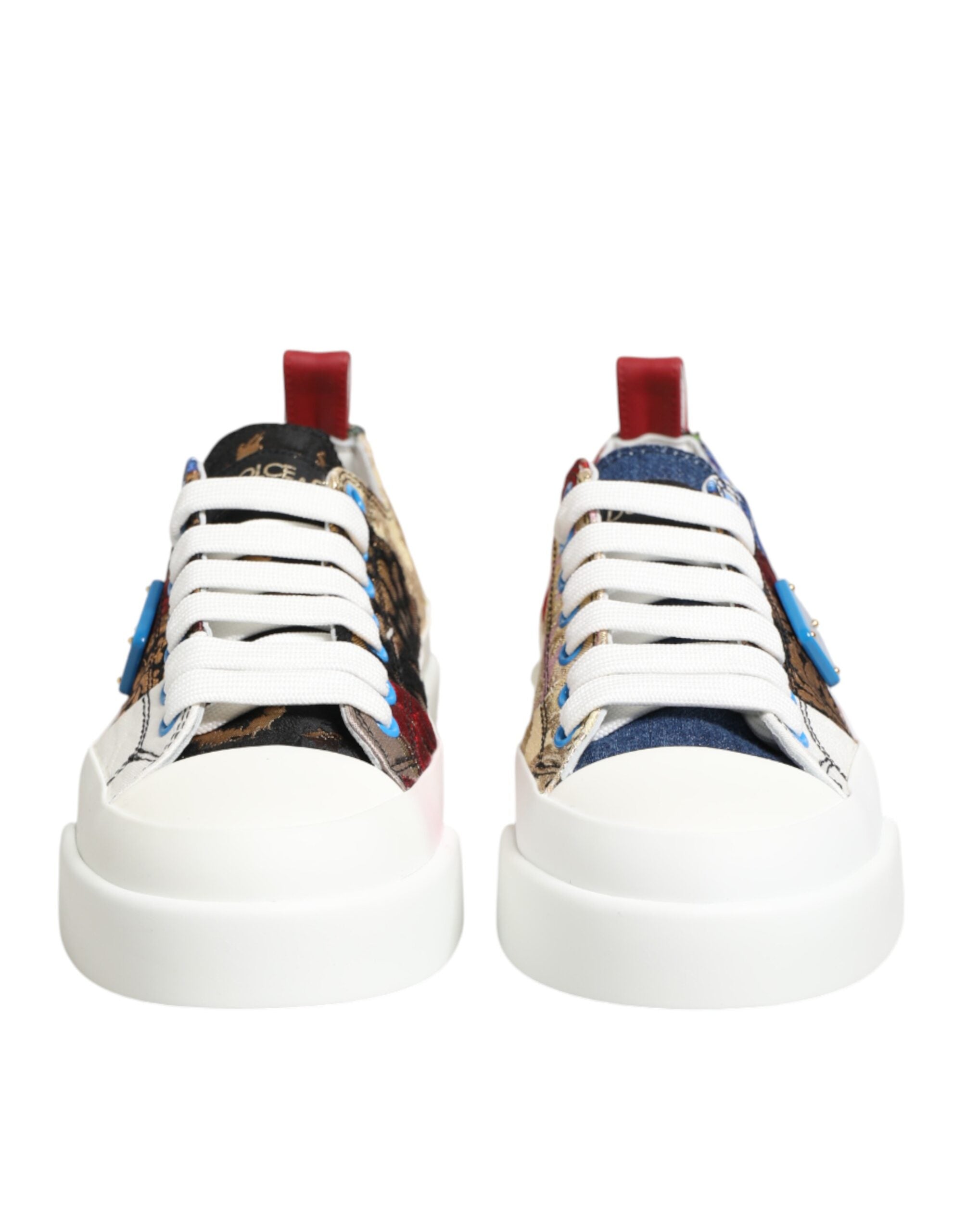 Veelkleurige Patchwork Lage Sneakerschoenen
