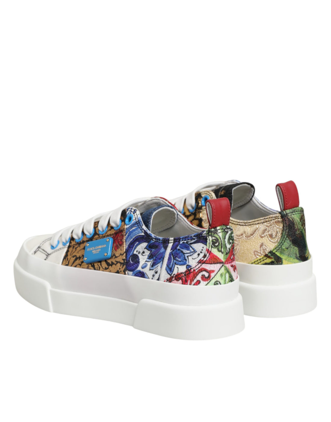 Veelkleurige Patchwork Lage Sneakerschoenen