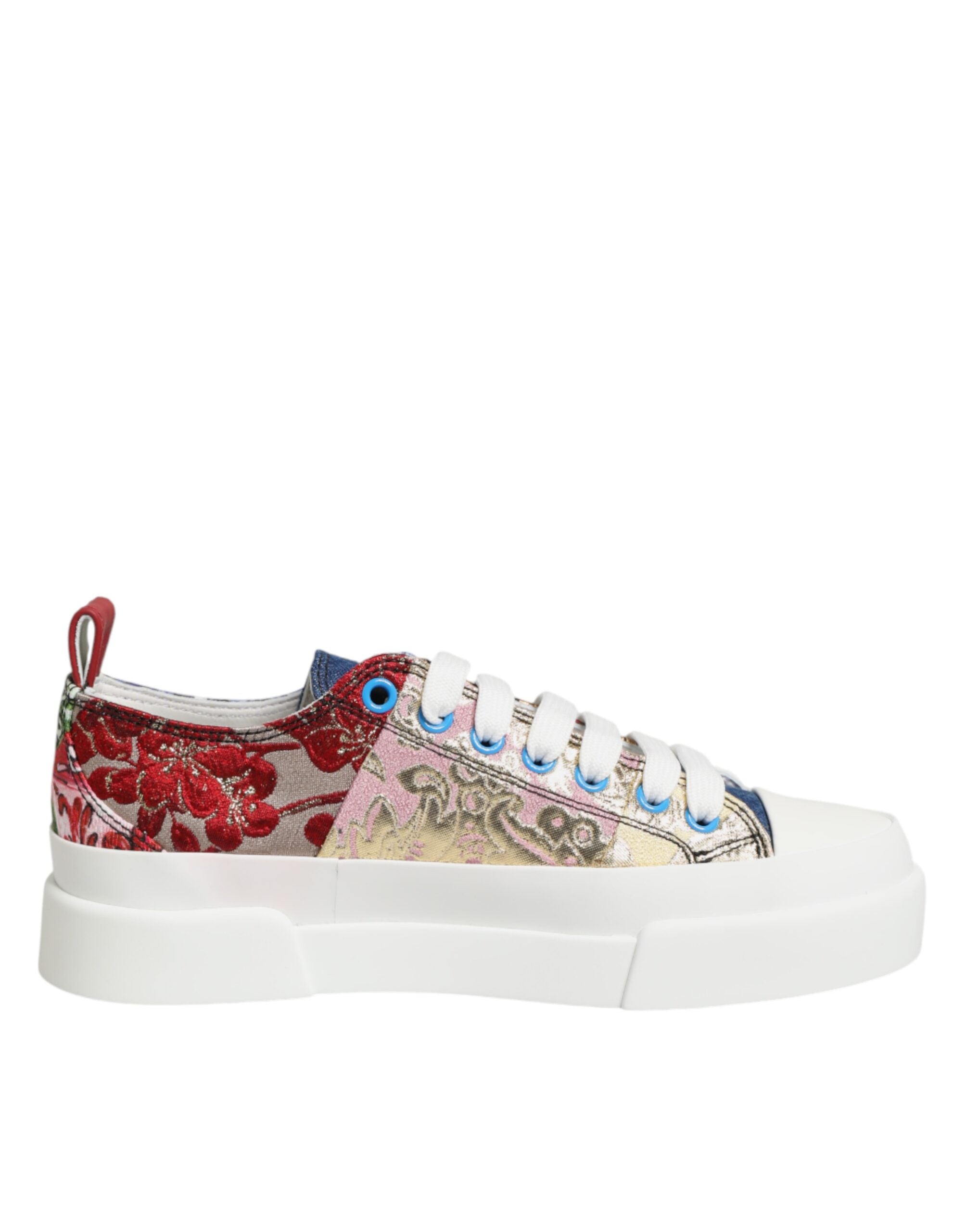 Veelkleurige Patchwork Lage Sneakerschoenen