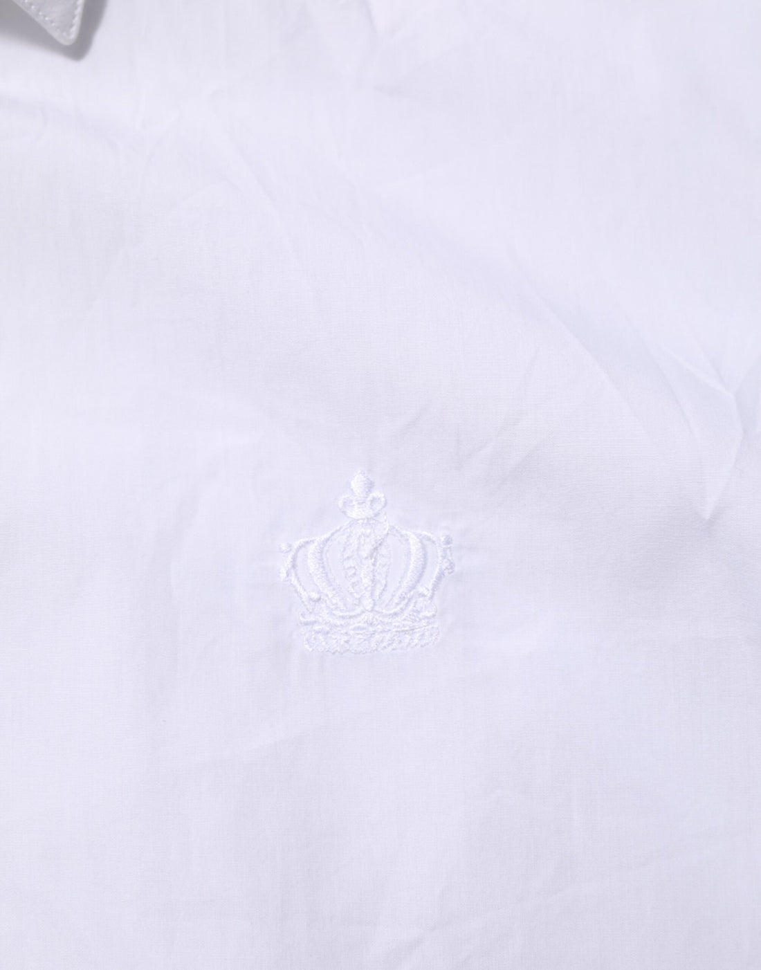 Dolce & Gabbana White Cotton Collared Men MARTINI Dress Shirt