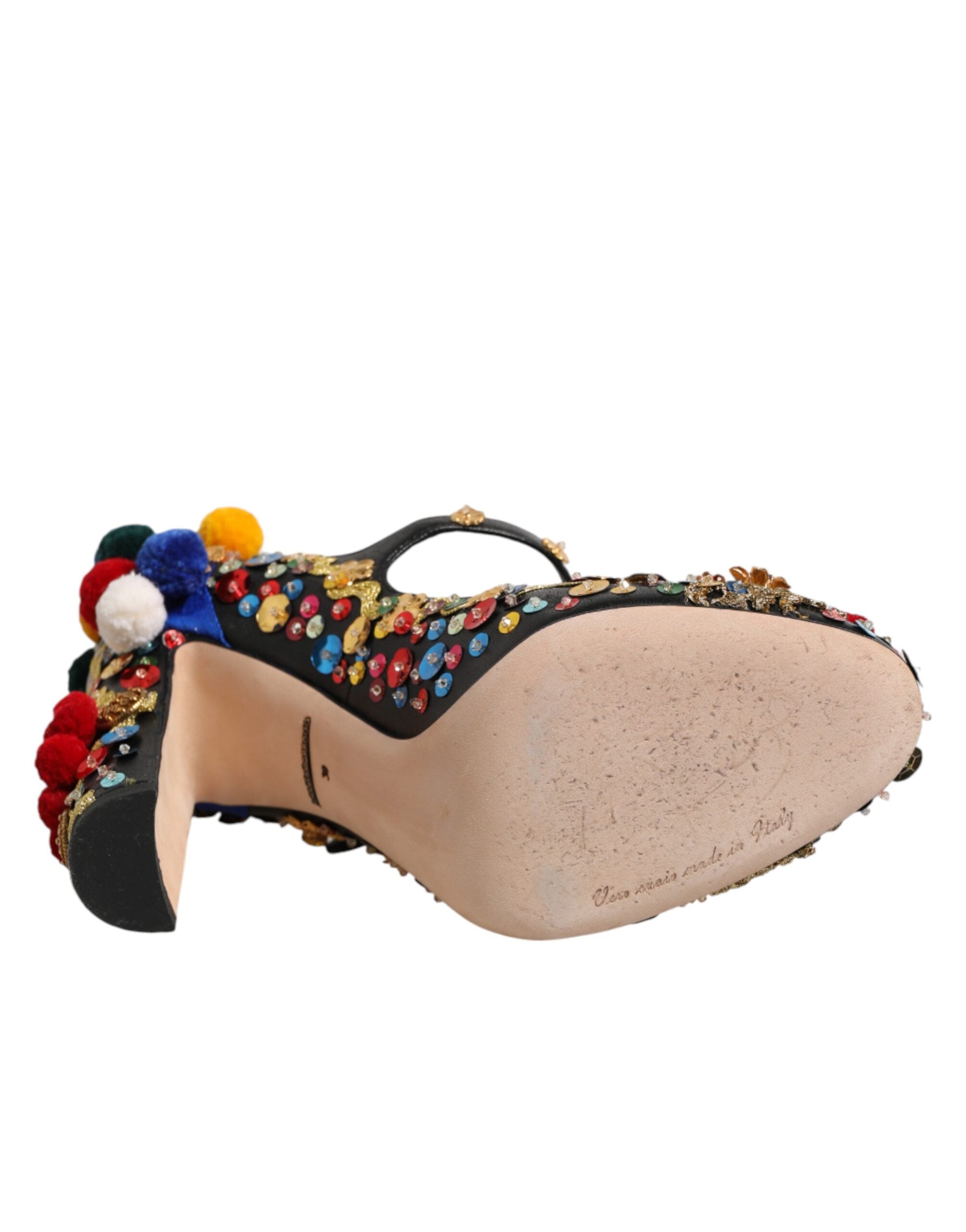 Zwartgoud Versierde MARY JANES Pumps Schoenen