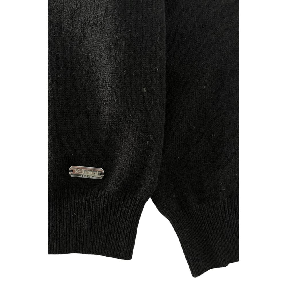 Baldinini Trend Black Cashmere Men Sweater