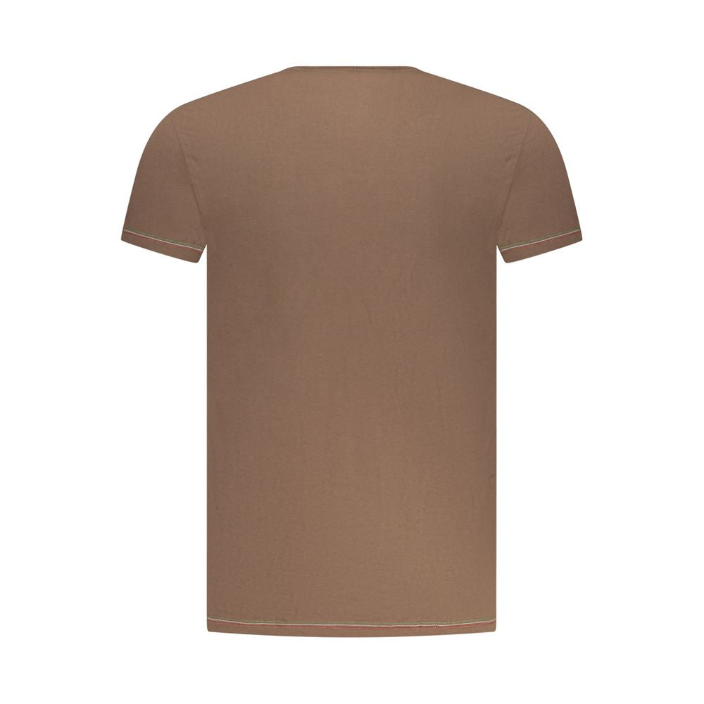 Aeronautica Militare Marrone Cotton Men T-Shirt