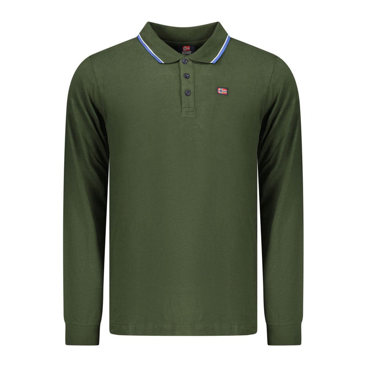 Norway 1963 Verde Cotton Men Polo