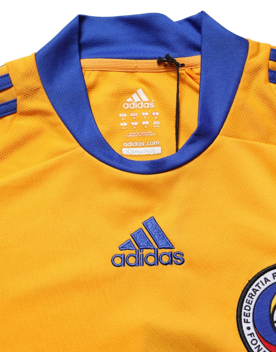 Adidas Yellow Polyester Balenciagoal CrewNeck Jersey T-shirt - RIMODA