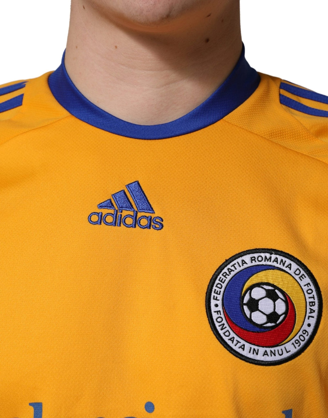 Adidas Yellow Polyester Balenciagoal CrewNeck Jersey T-shirt - RIMODA
