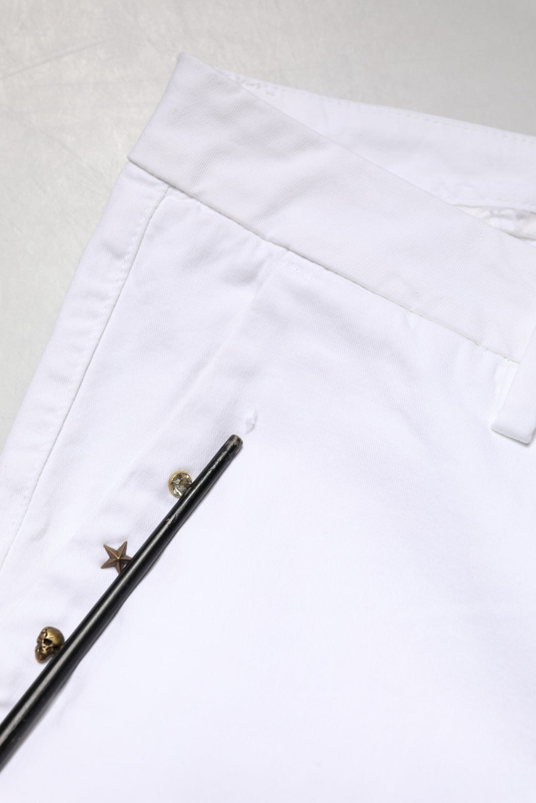 AGLINI White Skinny Fit Mid Waist Men Denim Trouser Jeans - RIMODA
