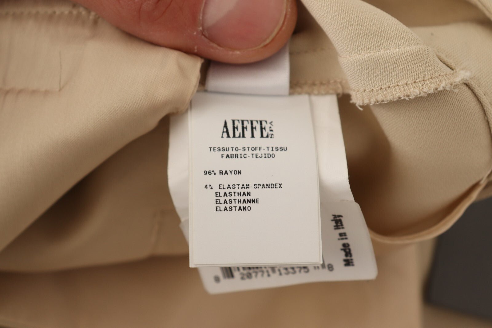 Alberta Ferretti Beige Viscose High Waist Flared Dress Trouser Pants - RIMODA