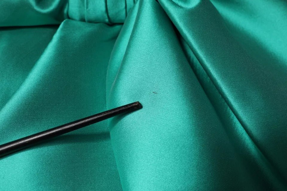 Alberta Ferretti Green Satin Polyester Sleeveless V-neck Layered Dress - RIMODA