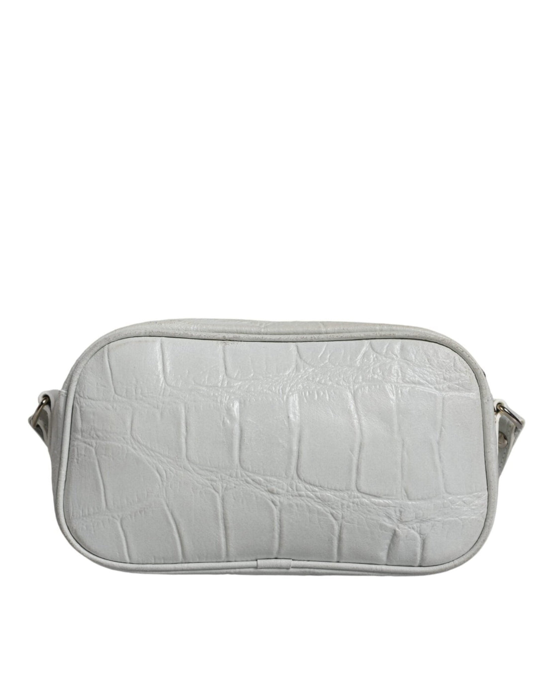 Aniye By White Croc Print Leather Crossbody Sling Bag - RIMODA