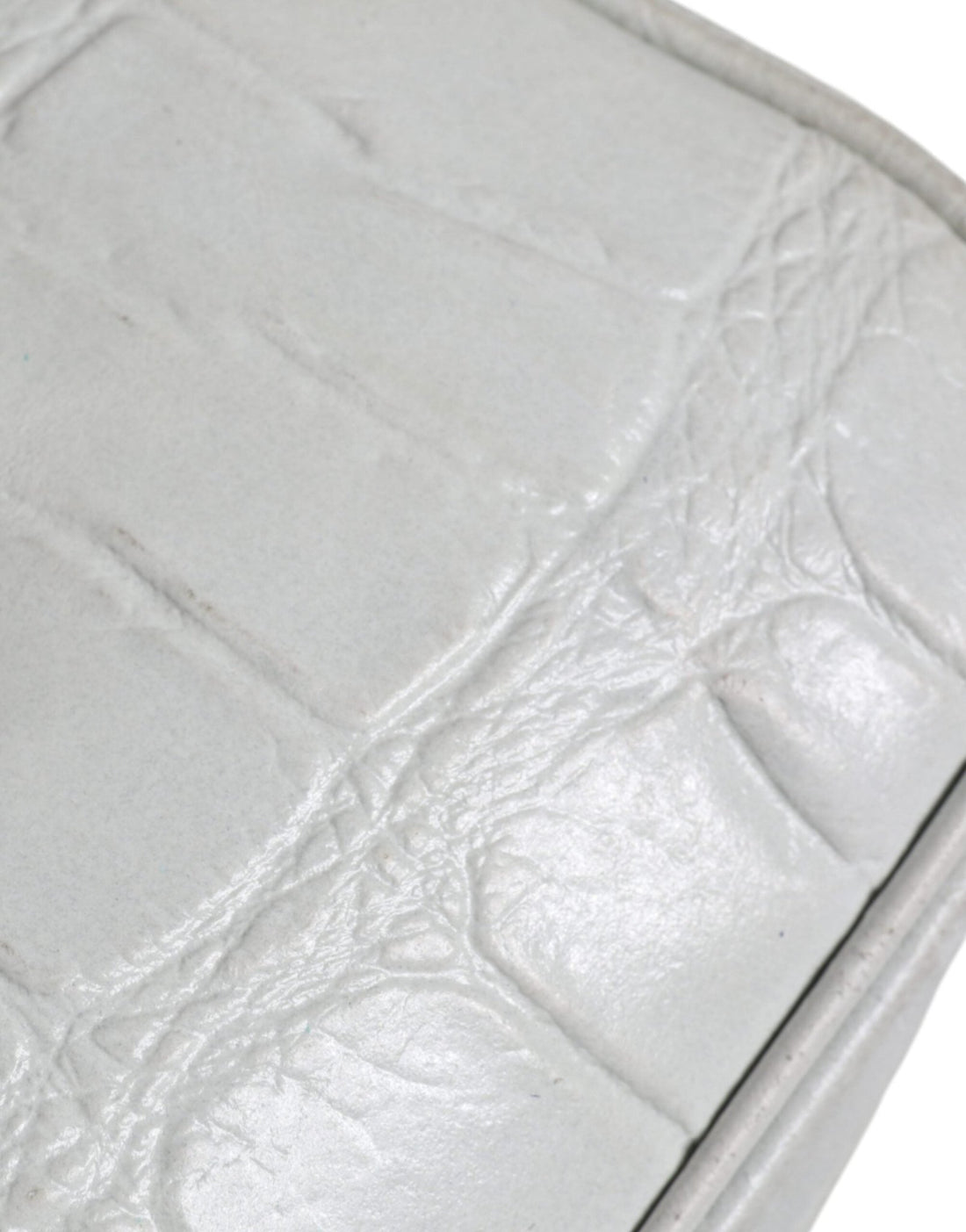 Aniye By White Croc Print Leather Crossbody Sling Bag - RIMODA