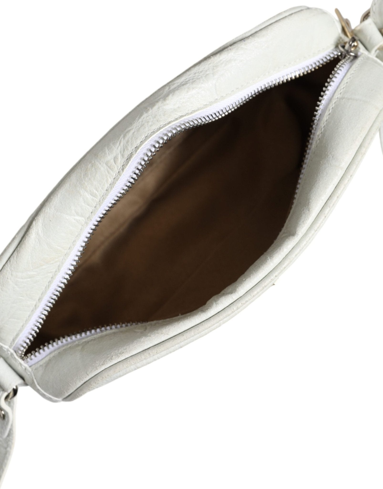 Aniye By White Croc Print Leather Crossbody Sling Bag - RIMODA