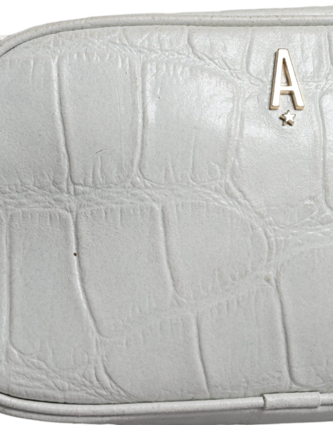Aniye By White Croc Print Leather Crossbody Sling Bag - RIMODA