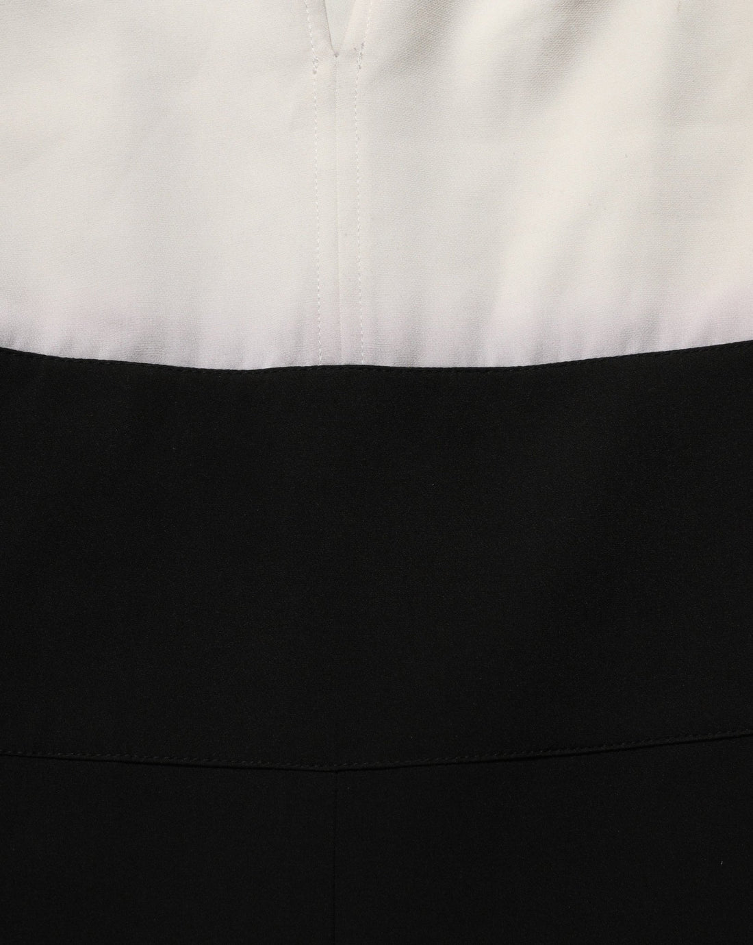 Atos Lombardini White Black Plunging Neck Sleeveless Bodysuit Dress - RIMODA