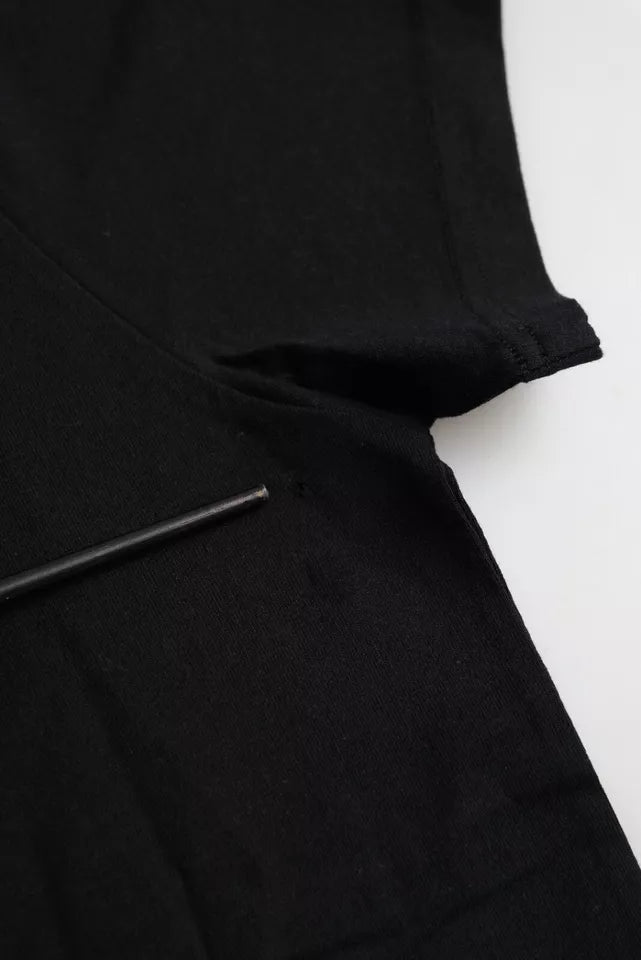 Balenciaga Black Cotton Logo Crew Neck Short Sleeves T-shirt - RIMODA