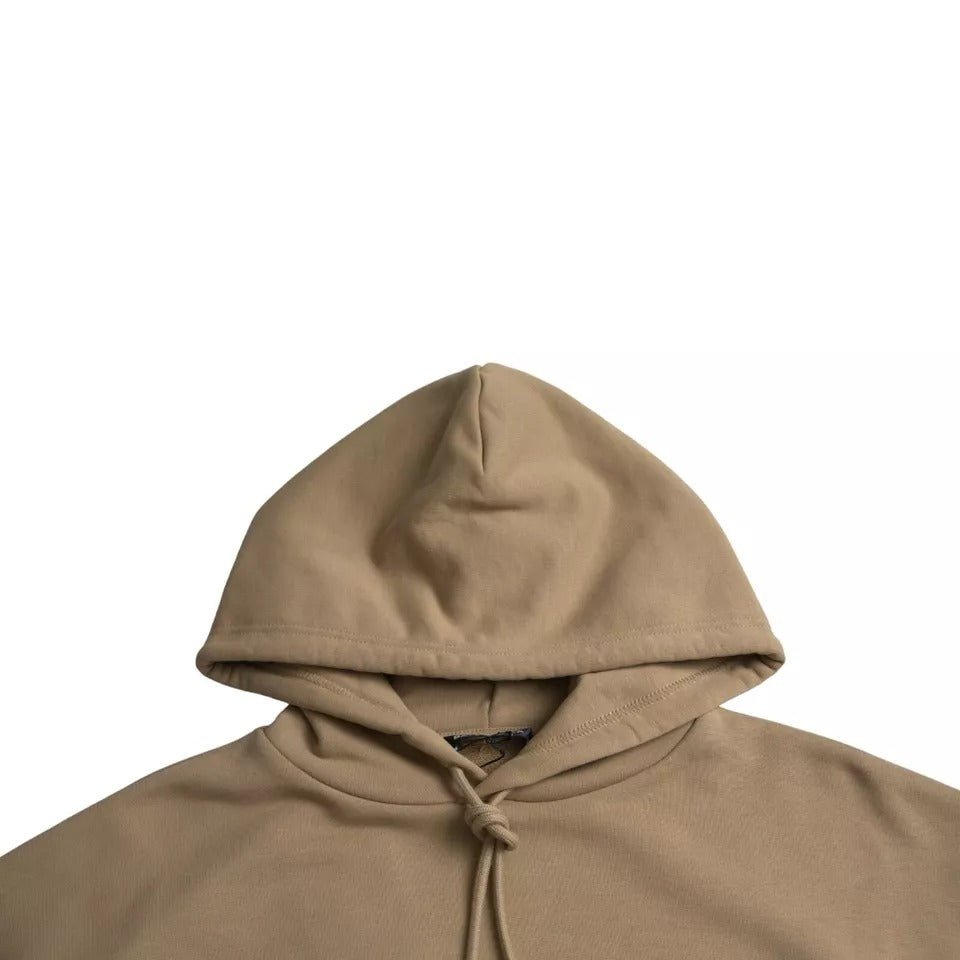 Balenciaga Brown Cotton Symbolic Molleton Bouclette Hooded Sweater - RIMODA