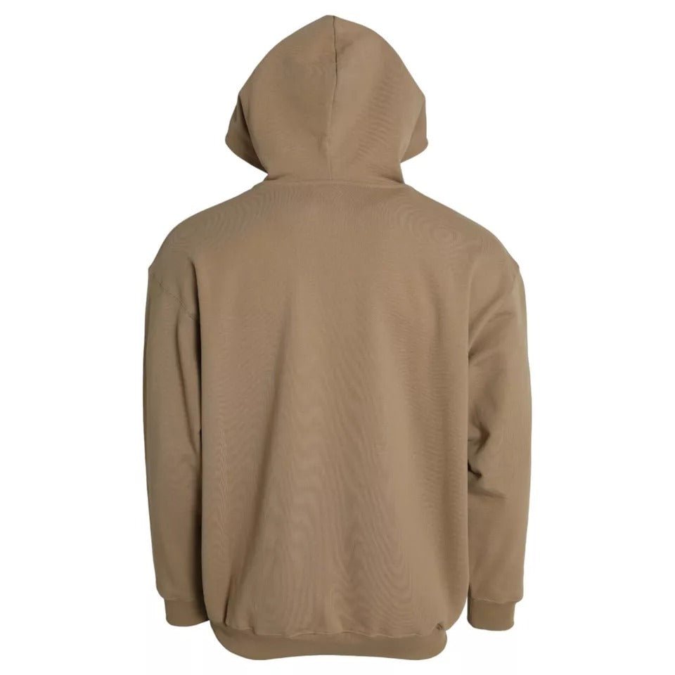 Balenciaga Brown Cotton Symbolic Molleton Bouclette Hooded Sweater - RIMODA