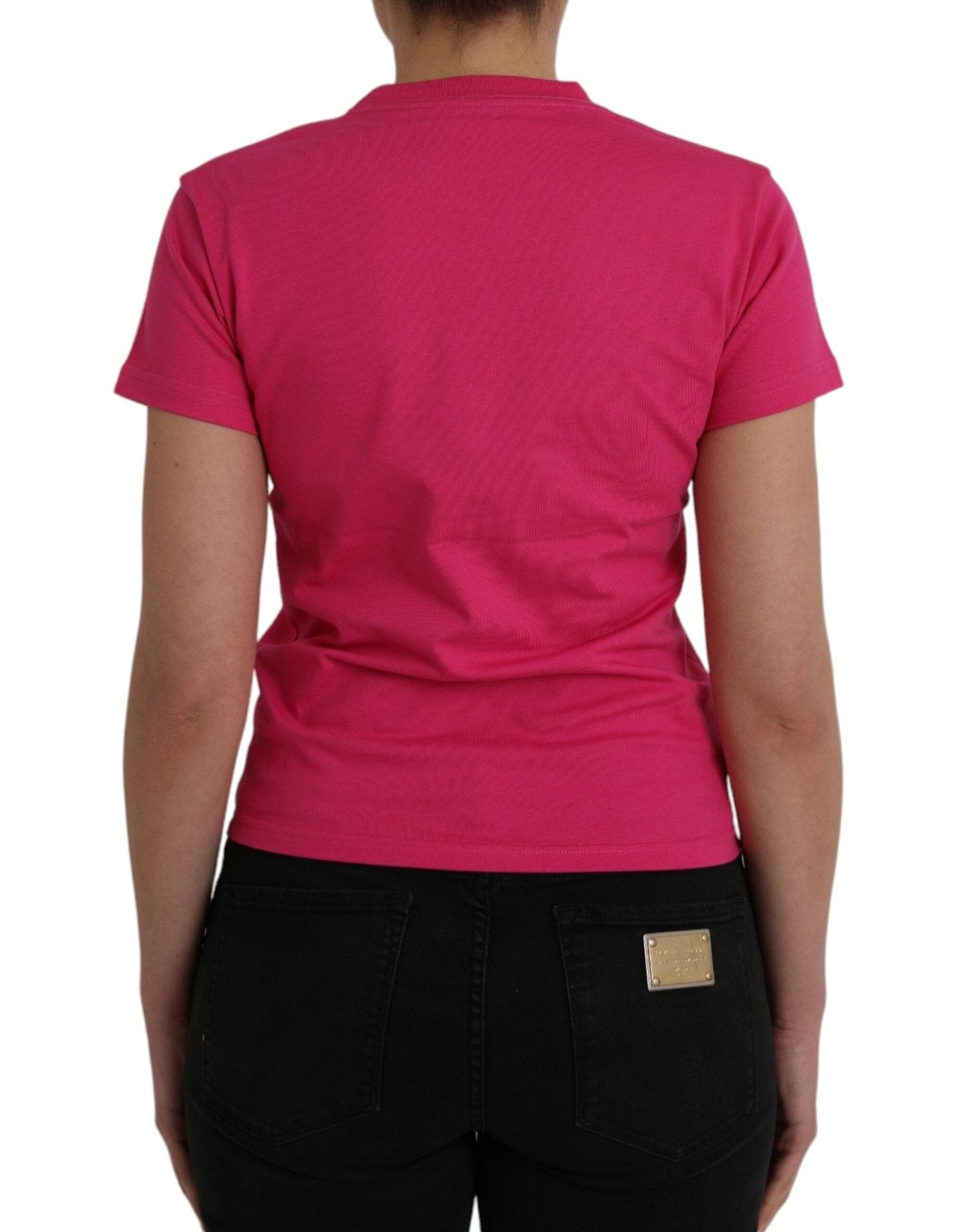 Balenciaga Pink Cotton Crew Neck Short Sleeves Tee T-shirt - RIMODA