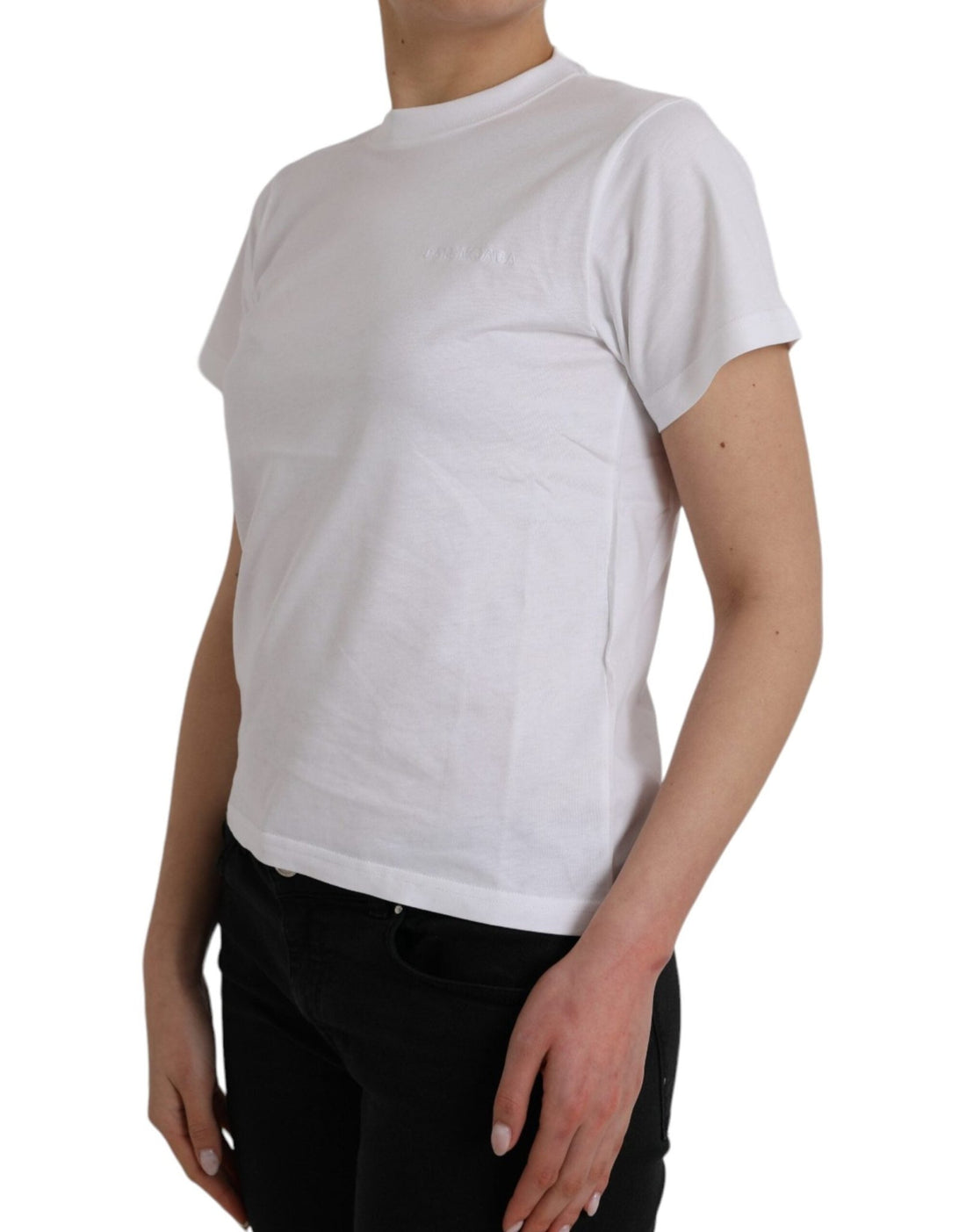Balenciaga White Cotton Crew Neck Short Sleeves Tee T-shirt - RIMODA